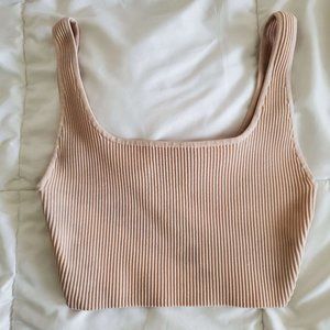Aritzia Babaton Sculpt Knit Tank (Pink)